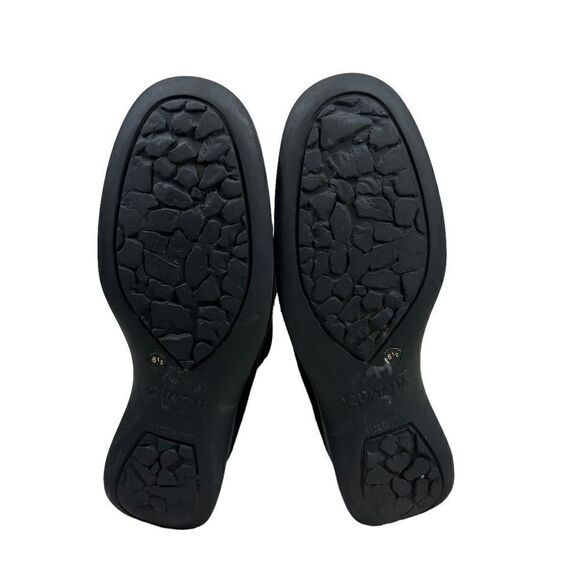 Aquatalia Two-Tone Brown Suede Weatherproof Wedge Boots 6.5 - Picture 10 of 12